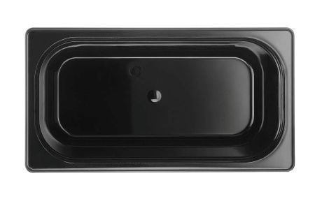 HENDI GN 1/3 konteineris iš juodo polikarbonato, 7,8L, Juodas, 325x176x(H)200mm 862506 | E-gastro