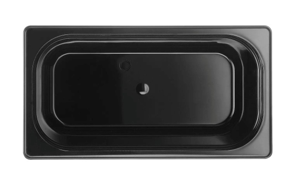 HENDI GN 1/3 konteineris iš juodo polikarbonato, 7,8L, Juodas, 325x176x(H)200mm 862506 | E-gastro