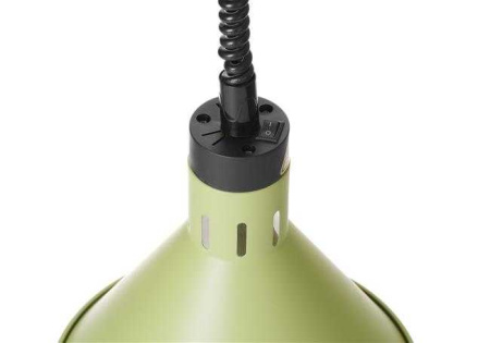 HENDI Aukštyn ir žemyn pakeliama šilumos lempa, kūginė, Žalia, 230V/250W